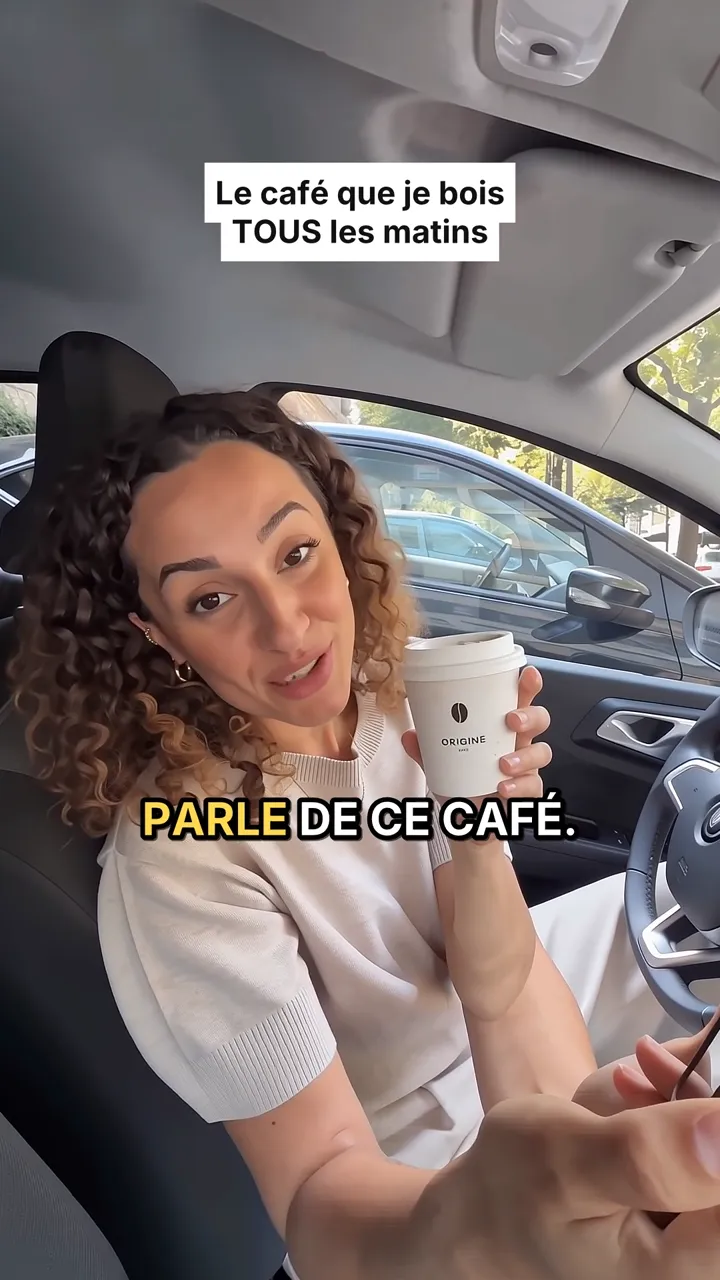 ORIGINE : présentation face caméra dans la voiture, une seule prise, 20 s.