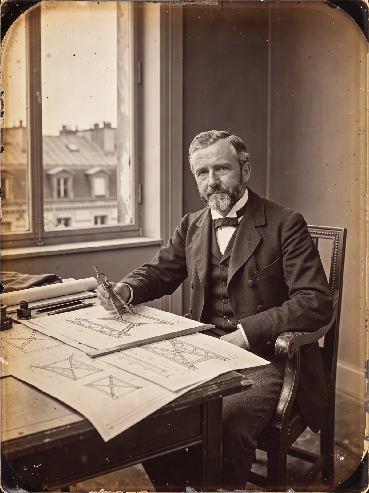 Portrait au bureau d’études.