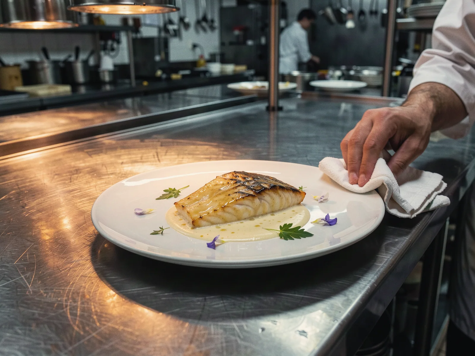 Le bord de l’assiette, essuyé une dernière fois.