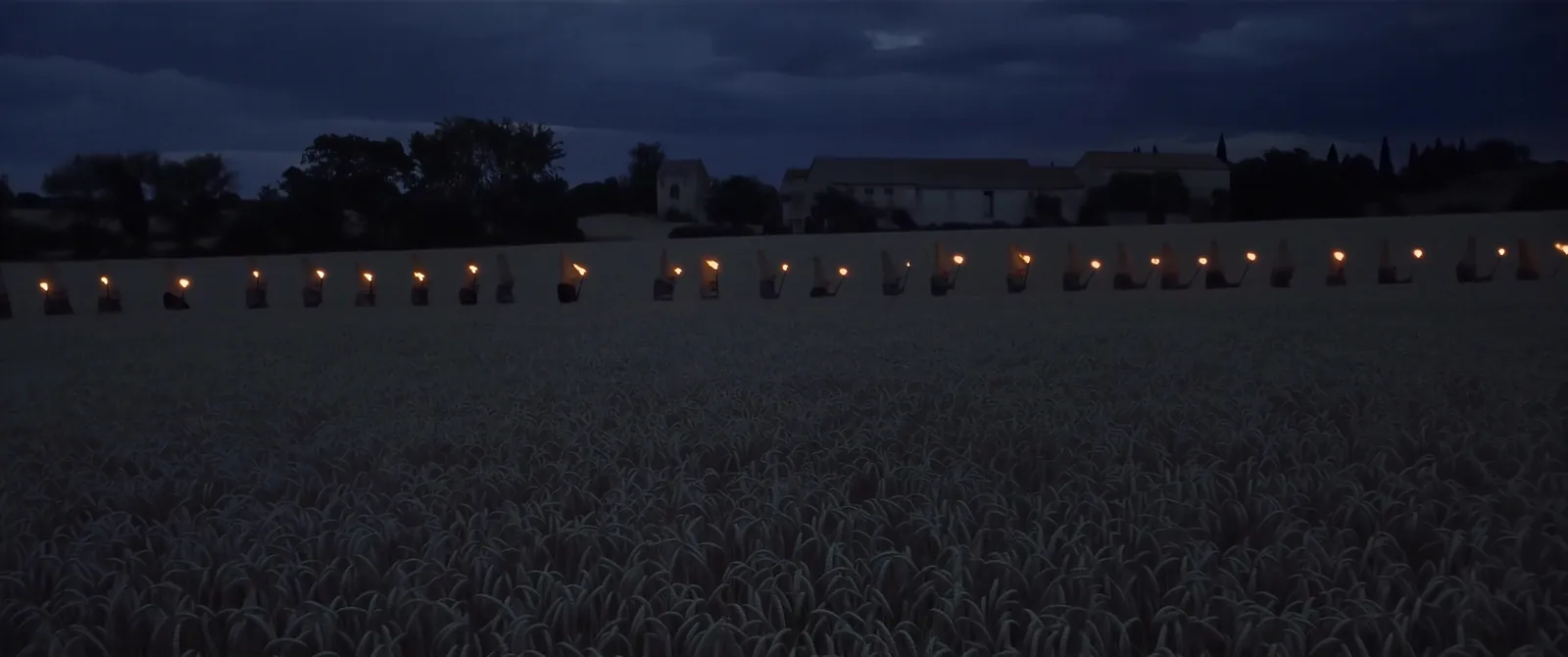 La procession aux flambeaux.